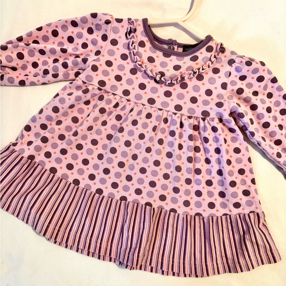 Purple Polka Dot Baby Dress